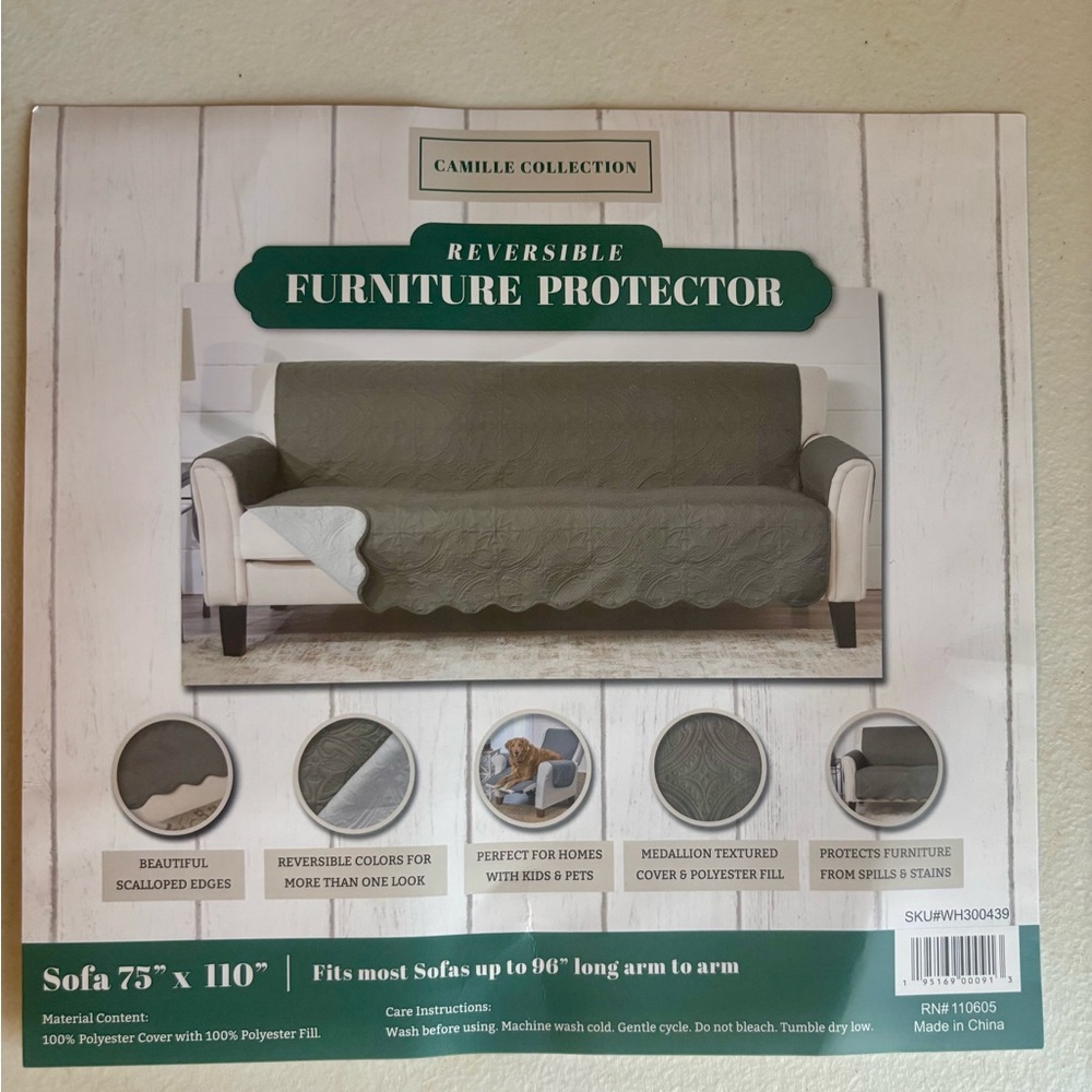 Sage Green Accent Furniture Cover for Stylish Protection